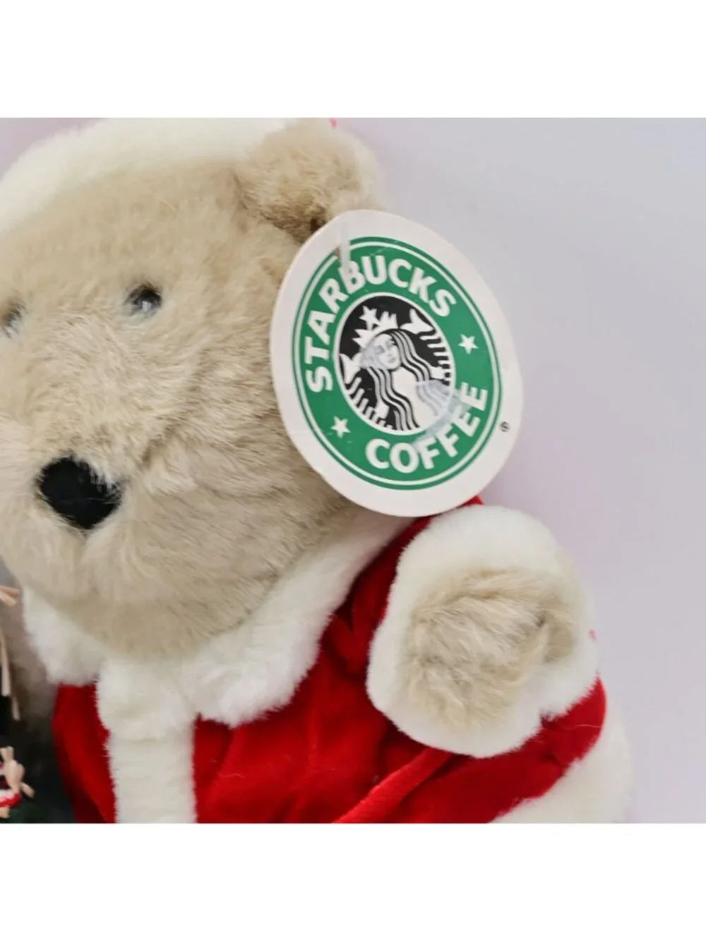 Starbucks Bearista Plush Lot of 3 Valentines Scarecrow Santa Bears New